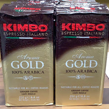 Load image into Gallery viewer, Kimbo Aroma Gold 100% Arabic Ground Coffee 250g
