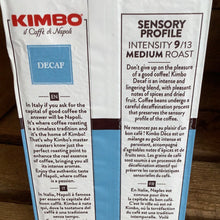 Load image into Gallery viewer, Kimbo Decaffeinated Ground Coffee 250g
