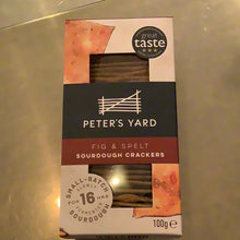 Load image into Gallery viewer, Peter’s Peters Yard Fig &amp; Spelt Sourdough Crackers 100g
