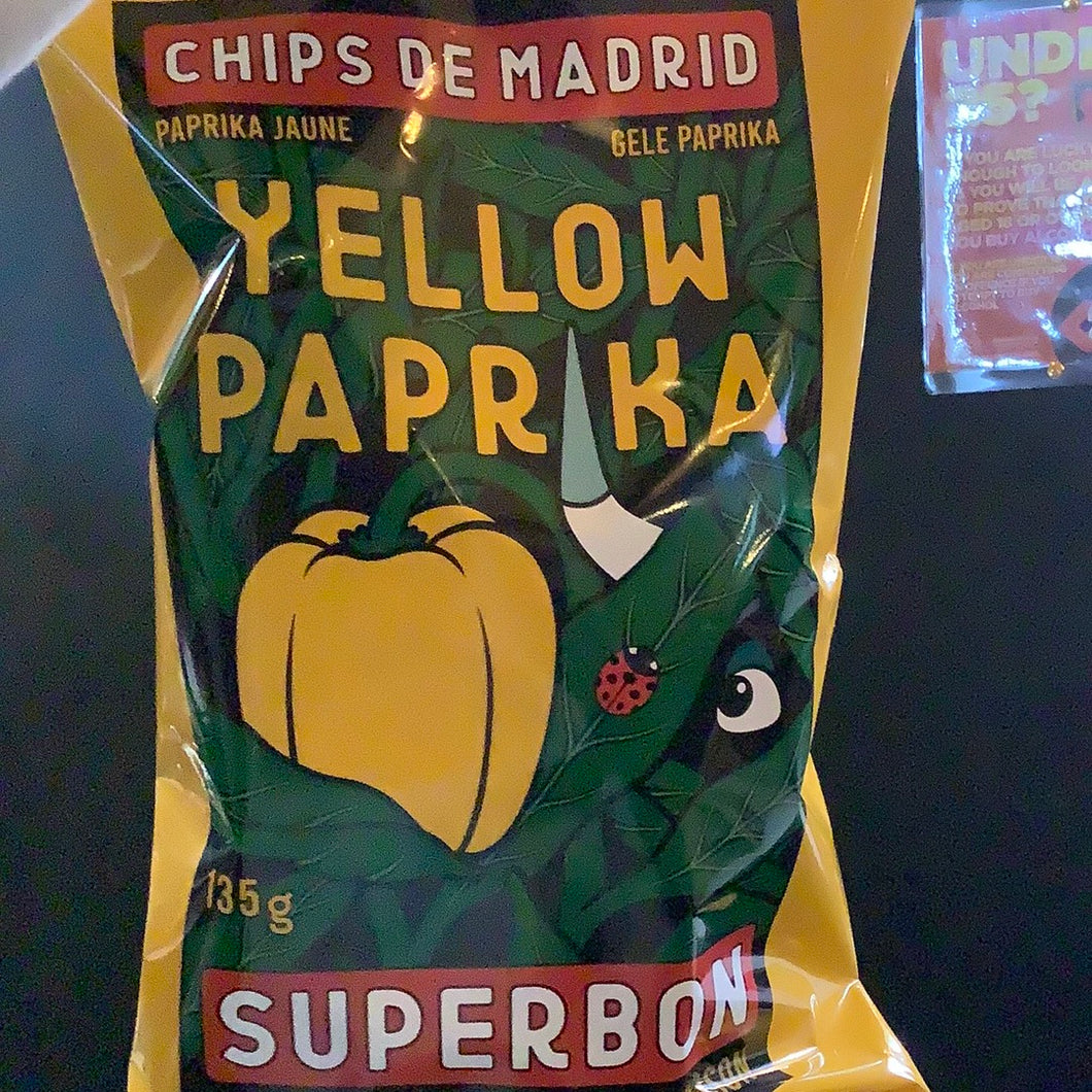 Superbon Chips de Madrid GF Yellow Paprika Crisps -135g