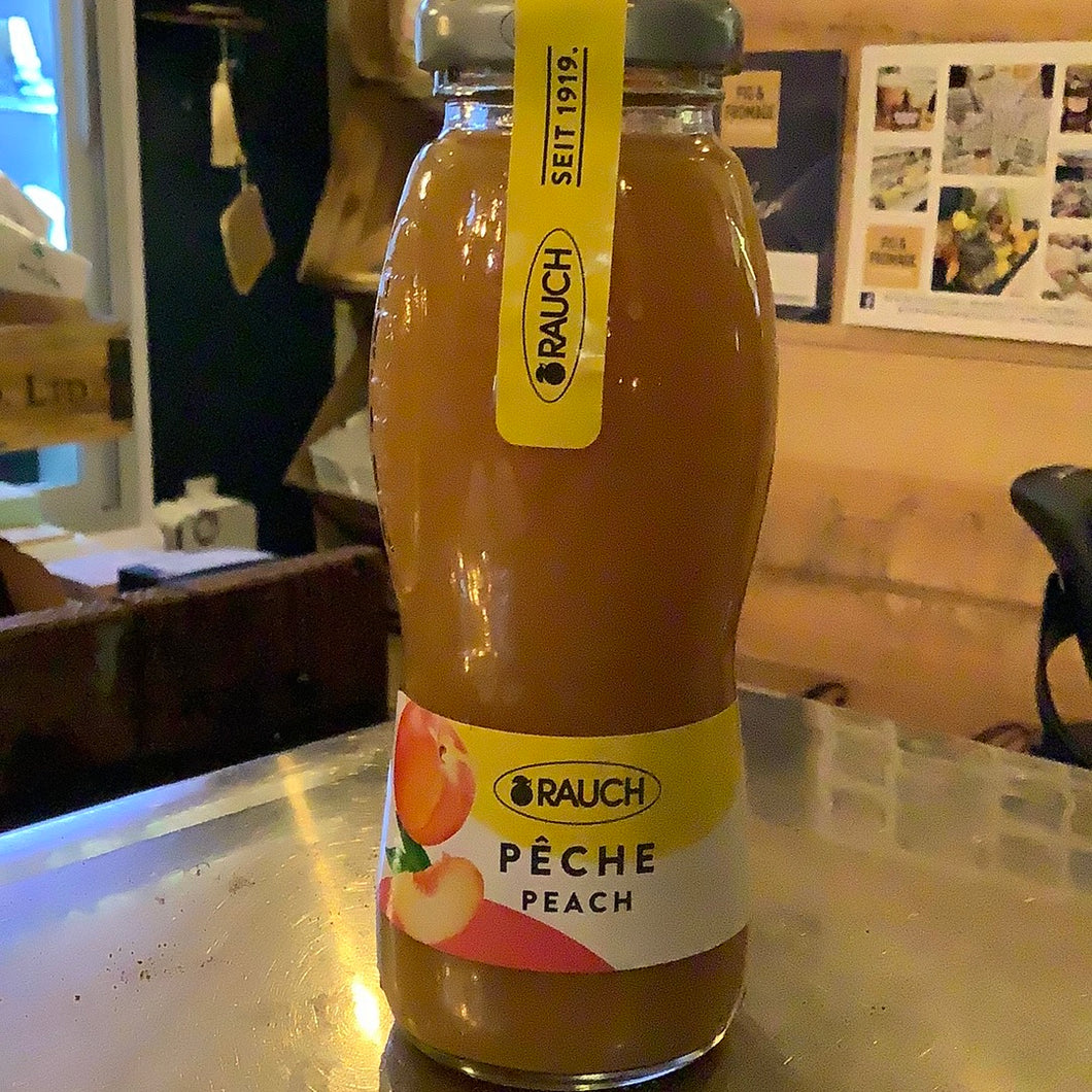 Peach 100% Fruit Juice Glass 200ml Rauch Brand