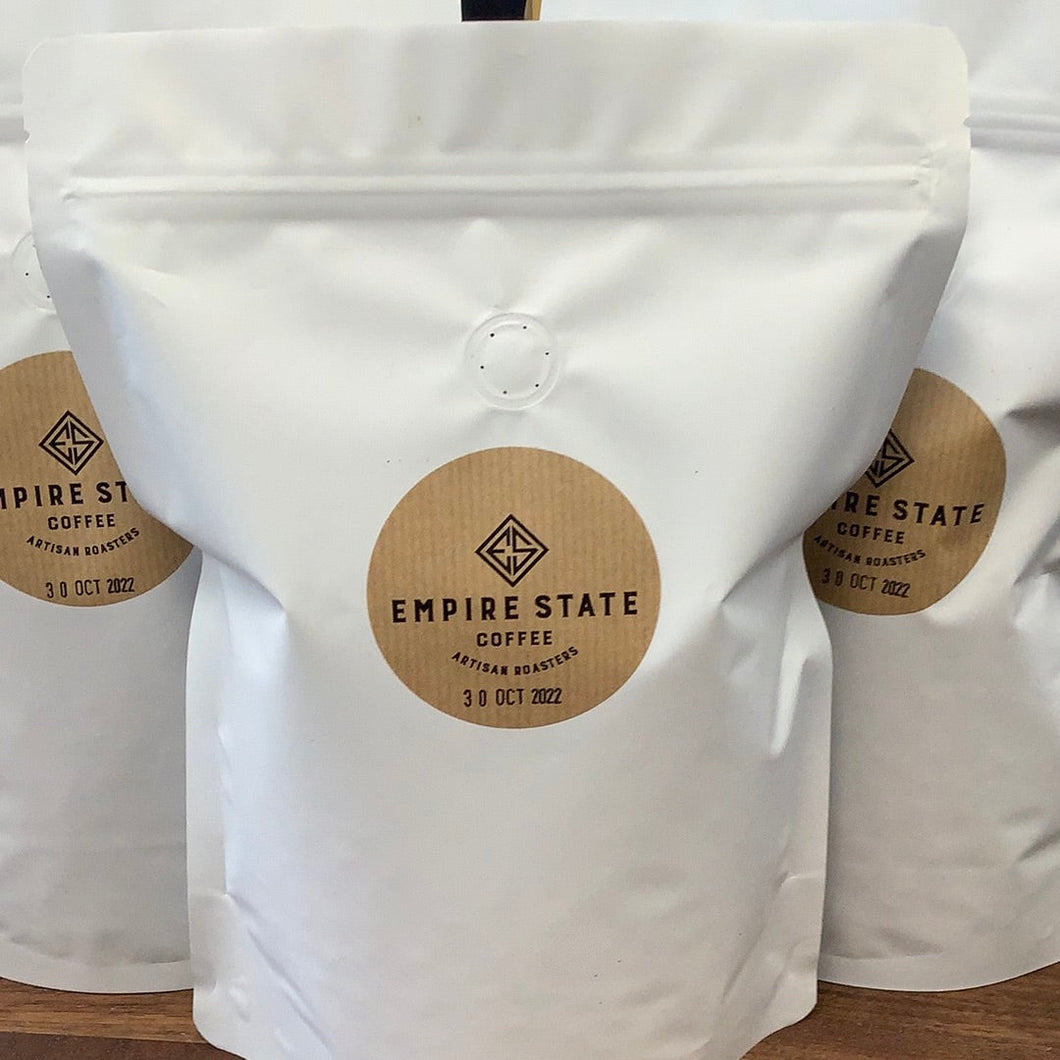 Empire State Coffee (500g GROUND), artisan roaster ground coffee 500g bag