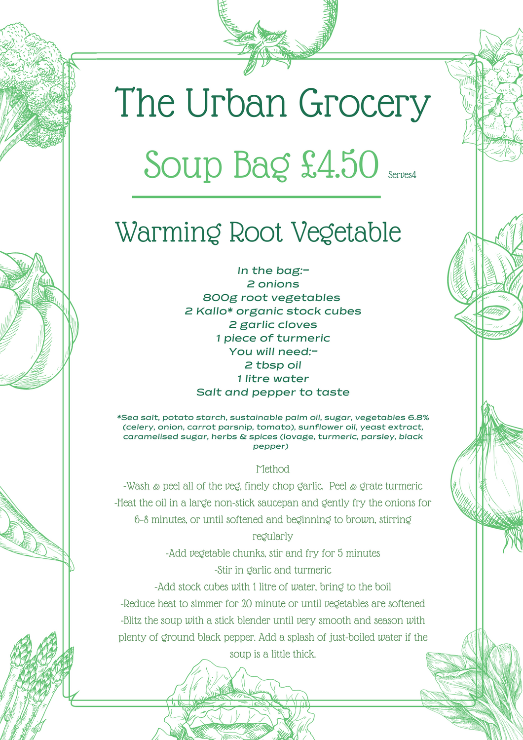 Soup Bag - Warming Root Vegetable